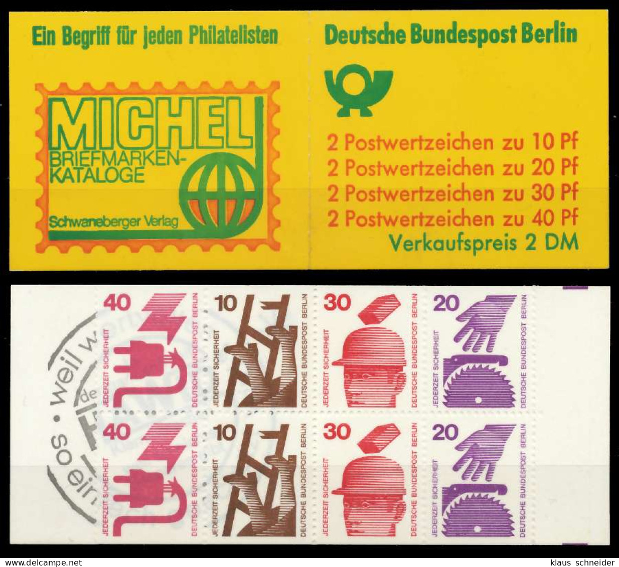 BERLIN MARKENHEFTCHEN Nr MH 09aoZ Postfrisch X815D3E - Booklets