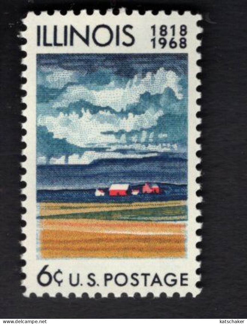 2011302533 1968 SCOTT 1339 (XX) POSTFRIS MINT NEVER HINGED - ILLINIOS STATEHOOD - 150TH ANNIV - Unused Stamps
