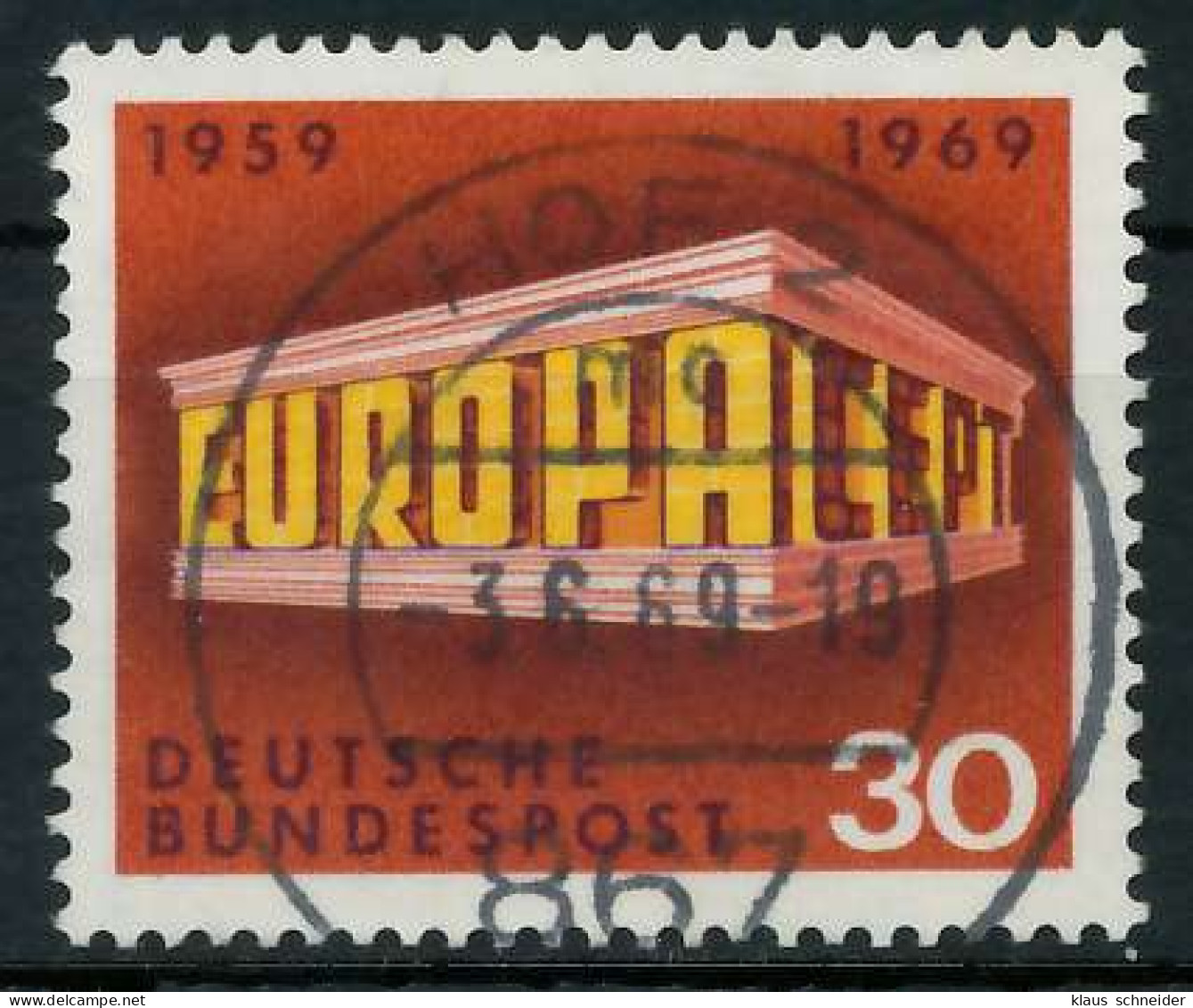 BRD BUND 1969 Nr 584 Zentrisch Gestempelt X83201A - Gebraucht