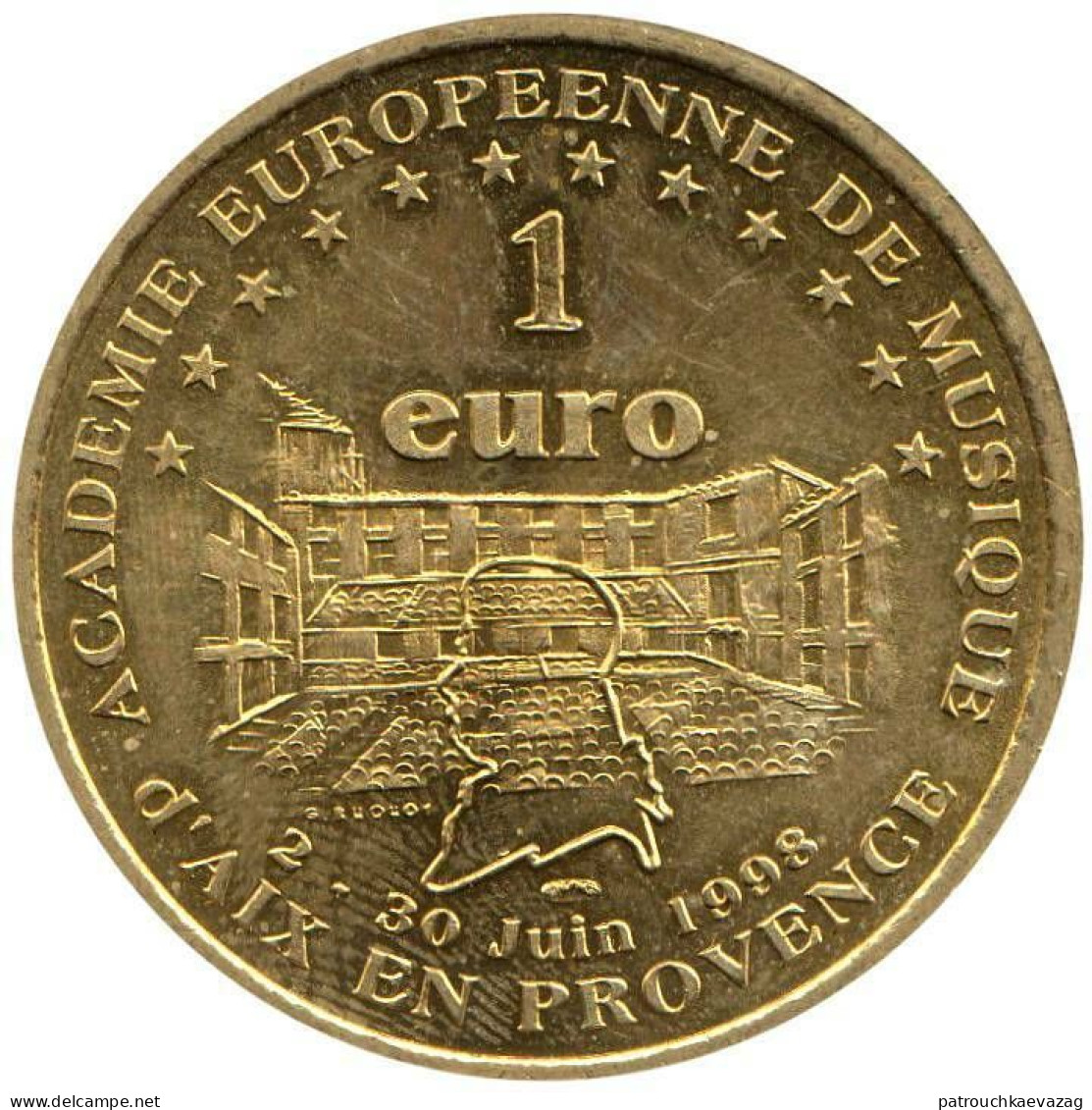 France 1 EURO 30 Juin 1998 Monométallique Aix En Provence (13) 50 Eme Festival D'Art Lyrique 1948/1998 - Euro Delle Città