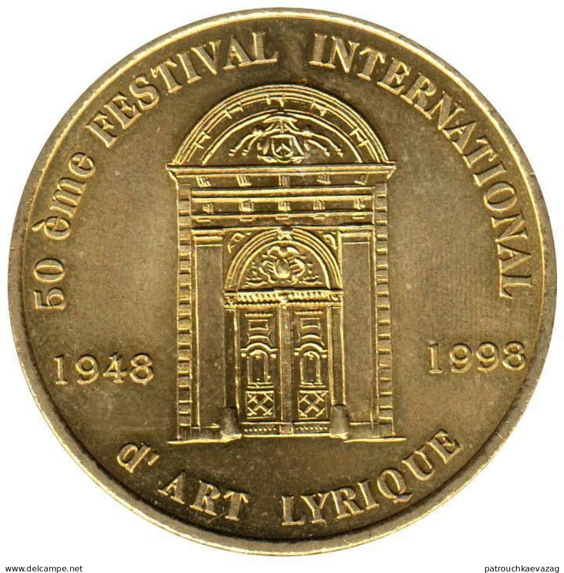 France 1 EURO 30 Juin 1998 Monométallique Aix En Provence (13) 50 Eme Festival D'Art Lyrique 1948/1998 - Euro Delle Città