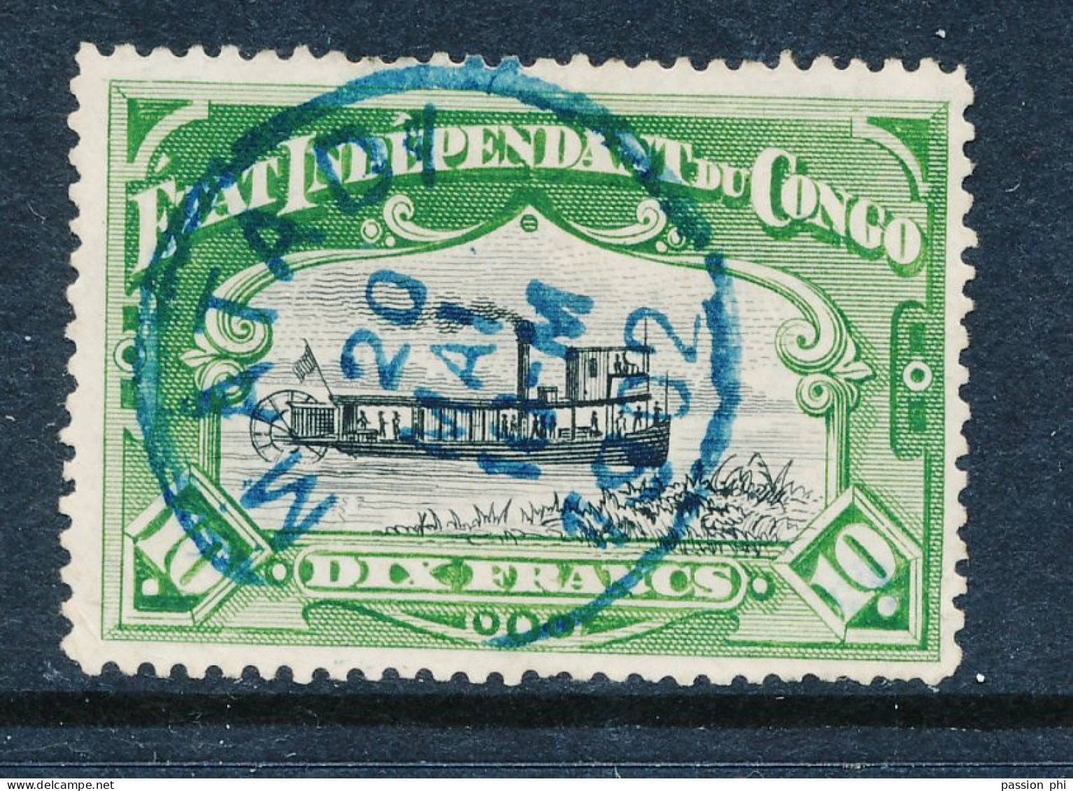 BELGIAN CONGO COB 29 PERF. 14 1/4 USED LITTLE FOLD - Gebruikt