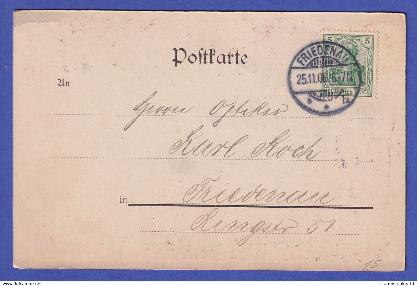 Deutsches Reich 1906 Bild-Postkarte Turnerschaft - Other & Unclassified