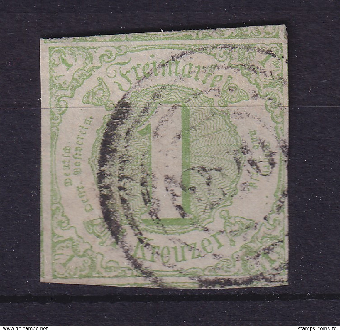 Thurn Und Taxis 1 Kr Mi.-Nr. 20 Vollrandig Gestempelt Gepr. PFENNINGER - Used