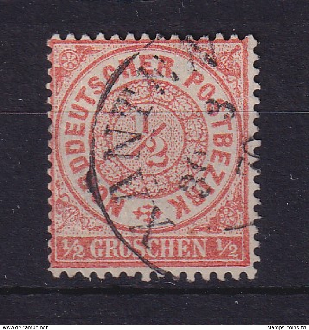 Norddeutscher Bund 1/2 Groschen  Mi.-Nr. 15  O XANTEN - Used