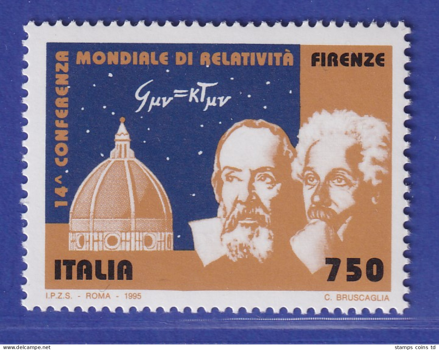 Italien 1995 Galileo Galilei Und Albert Einstein  Mi-Nr.2402 ** - Ohne Zuordnung