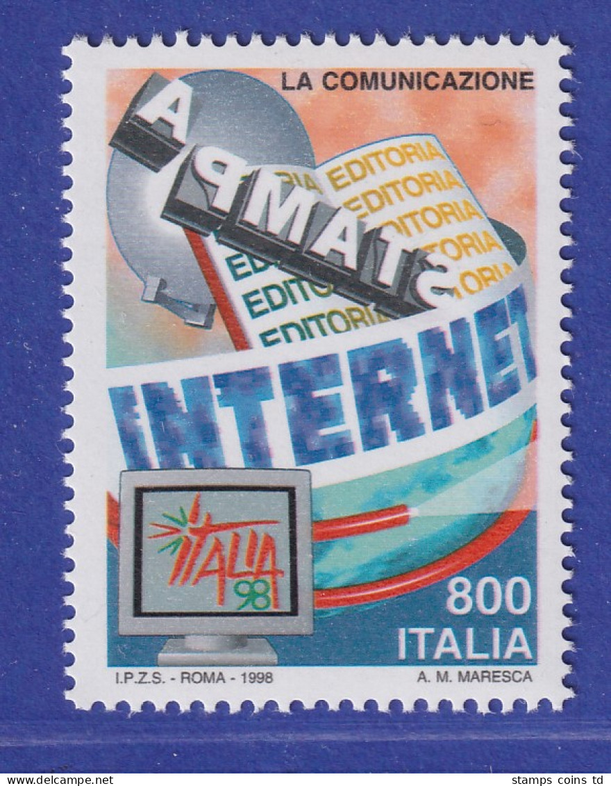 Italien 1998 Tag Der Kommunikation ITALIA `98,  Mailand  Mi.-Nr. 2608 ** - Unclassified