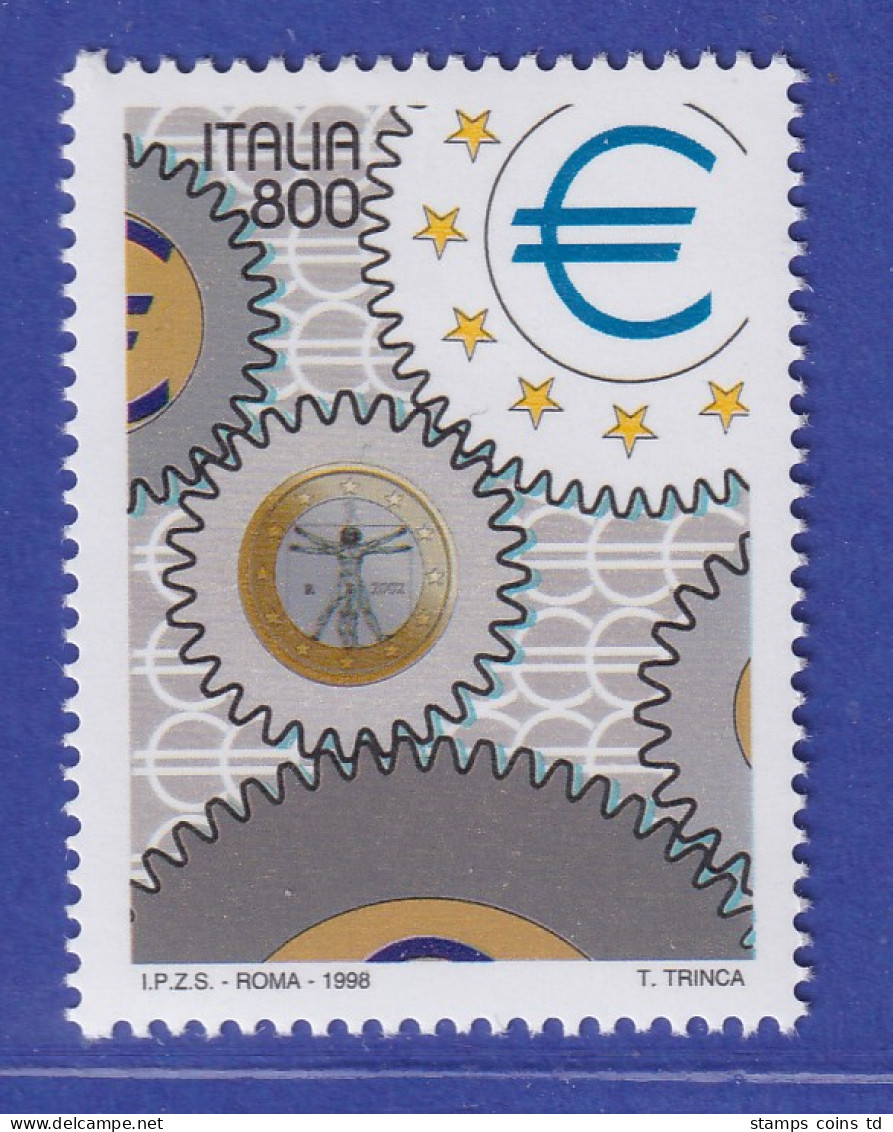 Italien 1998 Zahnräder, Euro Zeichen,  ITALIA `98 Mailand  Mi.-Nr. 2603 ** - Zonder Classificatie