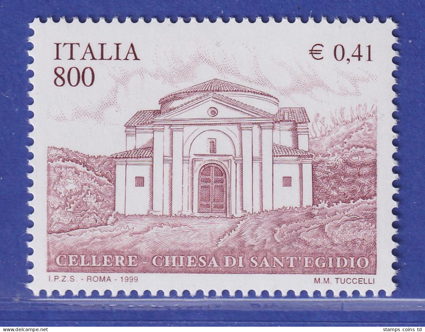 Italien 1999 St.-Ägidius-Kirche, Provinz Viterbo Mi.-Nr. 2623 ** - Ohne Zuordnung