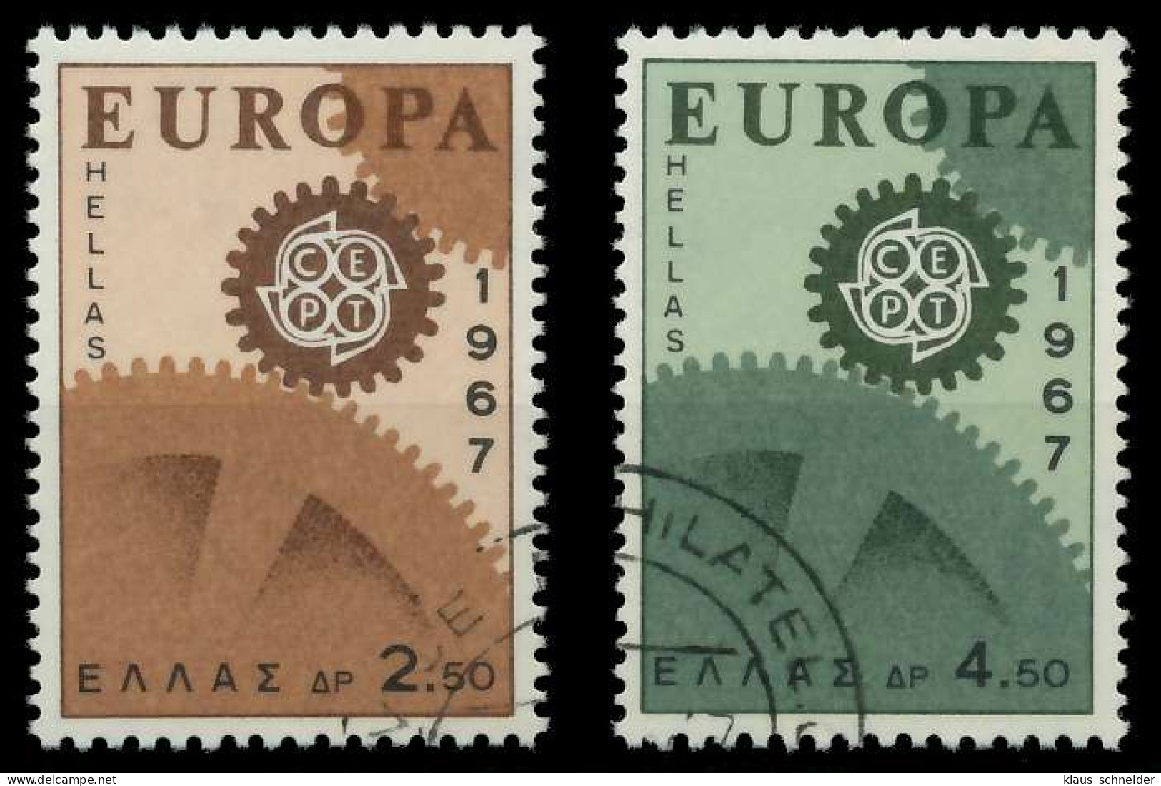 GRIECHENLAND 1967 Nr 948-949 Gestempelt X9C846A - Used Stamps