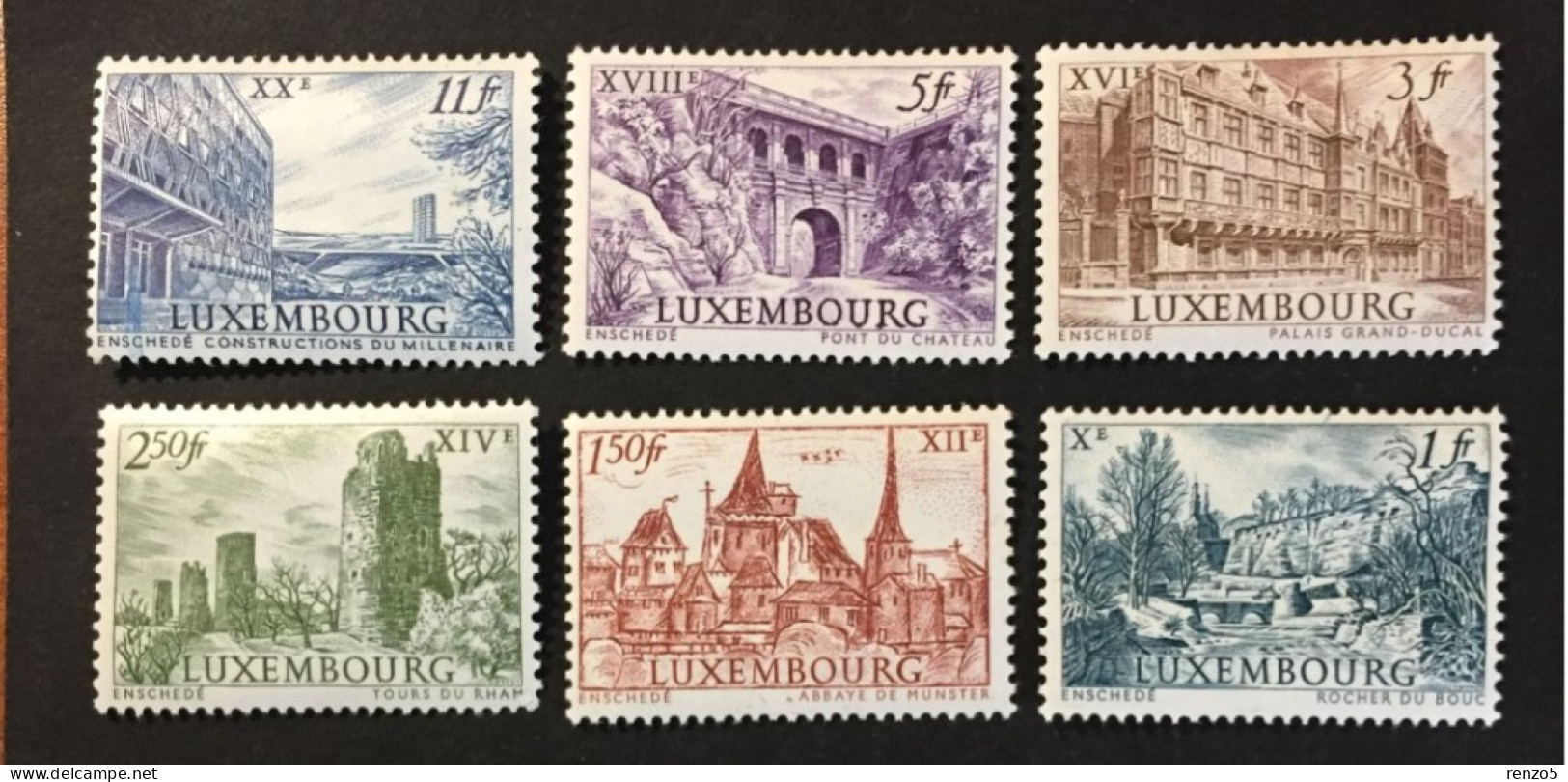 1963 Luxembourg - Millenary Of Luxembourg City - 6 Stamps - Unused ( Imperfect Gum ) - Nuovi