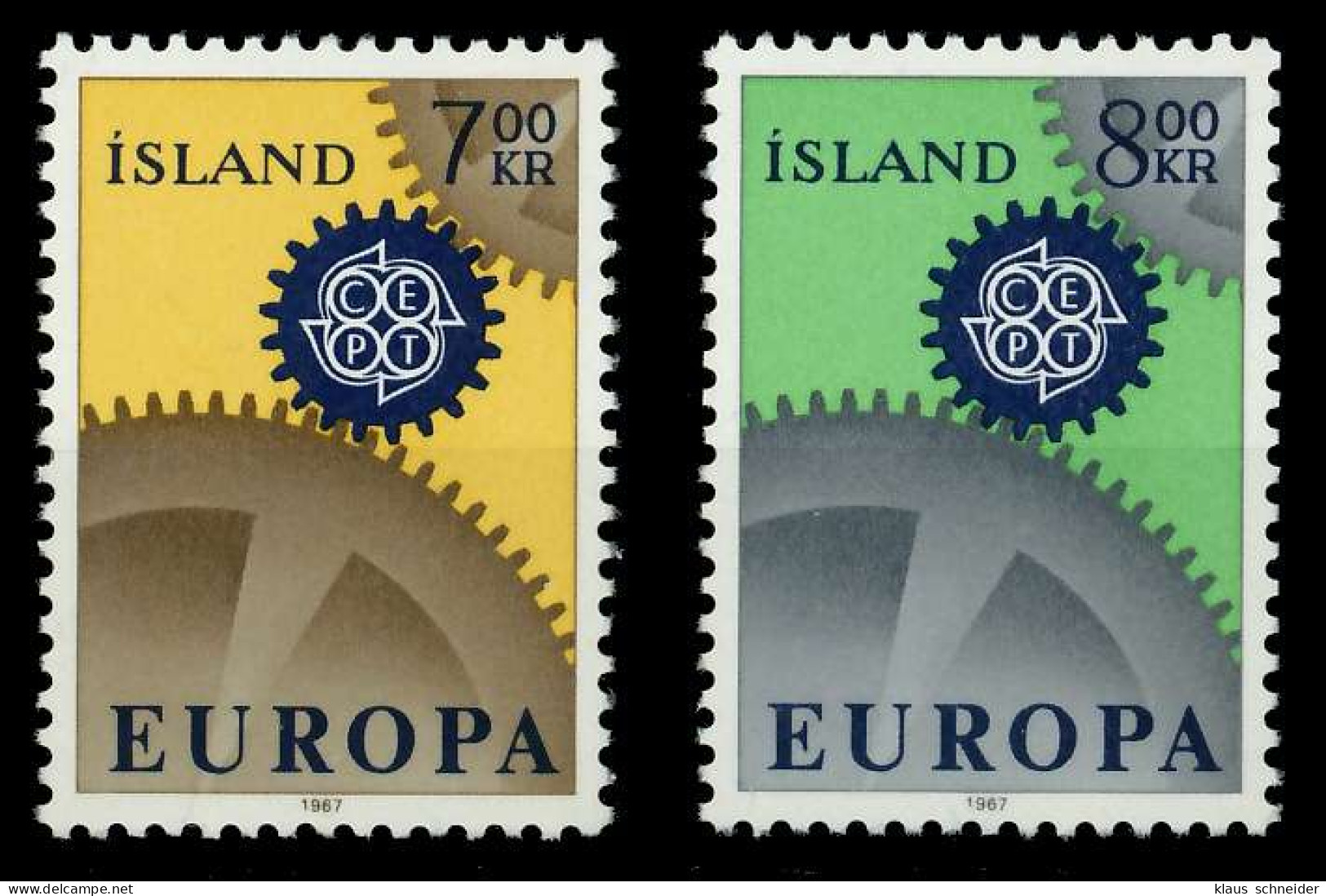 ISLAND 1967 Nr 409-410 Postfrisch X9C84C6 - Neufs