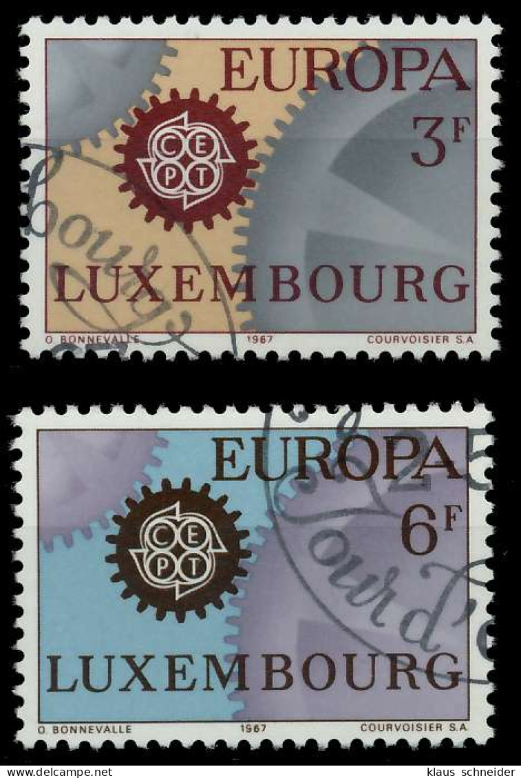 LUXEMBURG 1967 Nr 748-749 Gestempelt X9C8546 - Usados