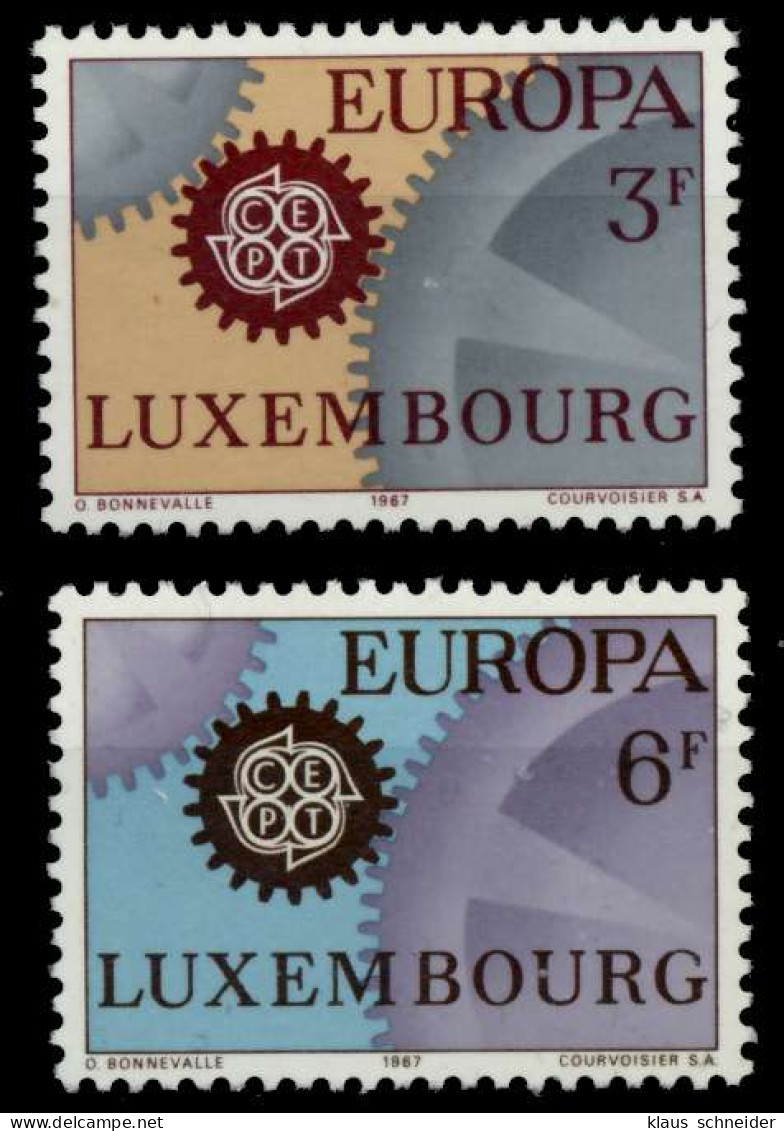 LUXEMBURG 1967 Nr 748-749 Postfrisch SA52B1A - Unused Stamps