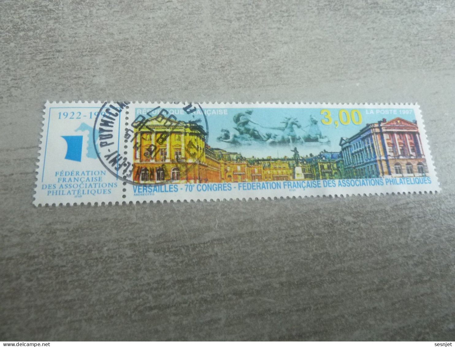 Versailles - Congrès De La Fédération Philatélique - 3f. - Yt 3073 - Multicolore - Année 1997 - - Usados