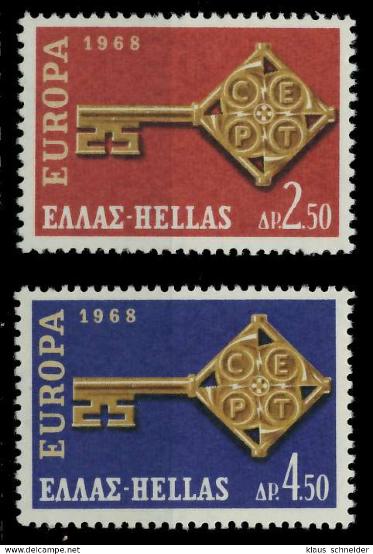 GRIECHENLAND 1967 Nr 974-975 Postfrisch X9D16BA - Ongebruikt