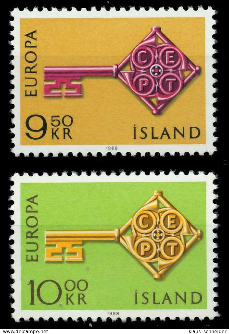 ISLAND 1968 Nr 417-418 Postfrisch SA52ECE - Nuevos