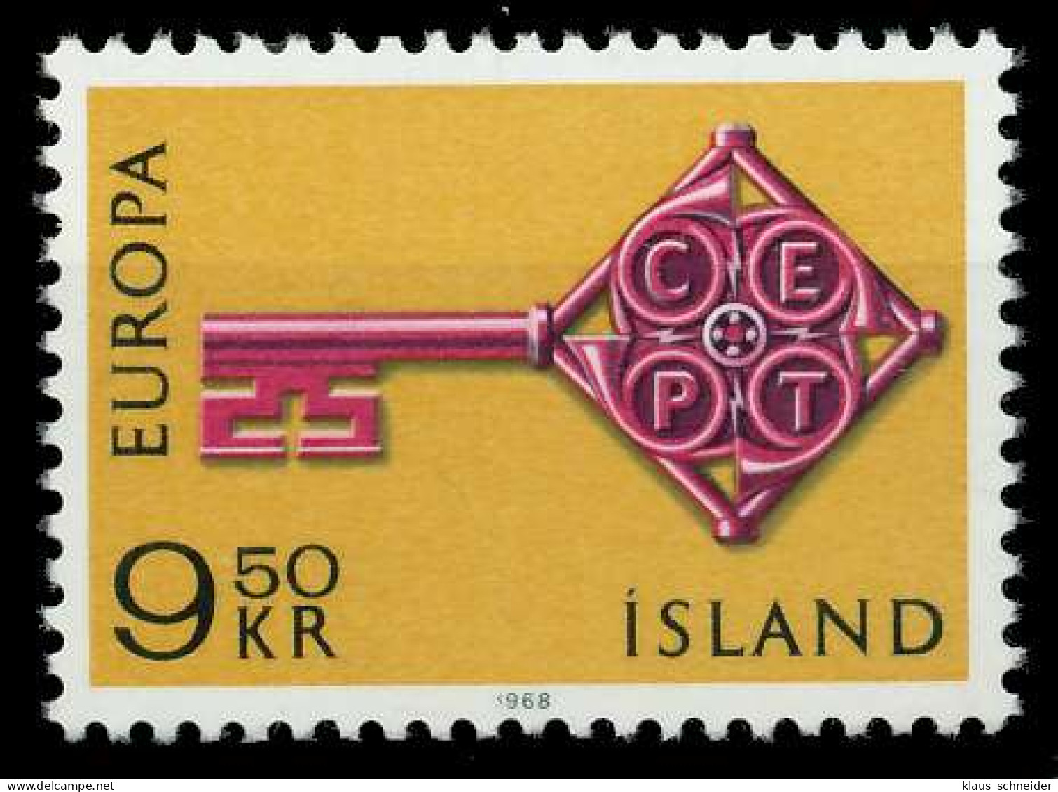 ISLAND 1968 Nr 417 Postfrisch SA52ED6 - Ungebraucht