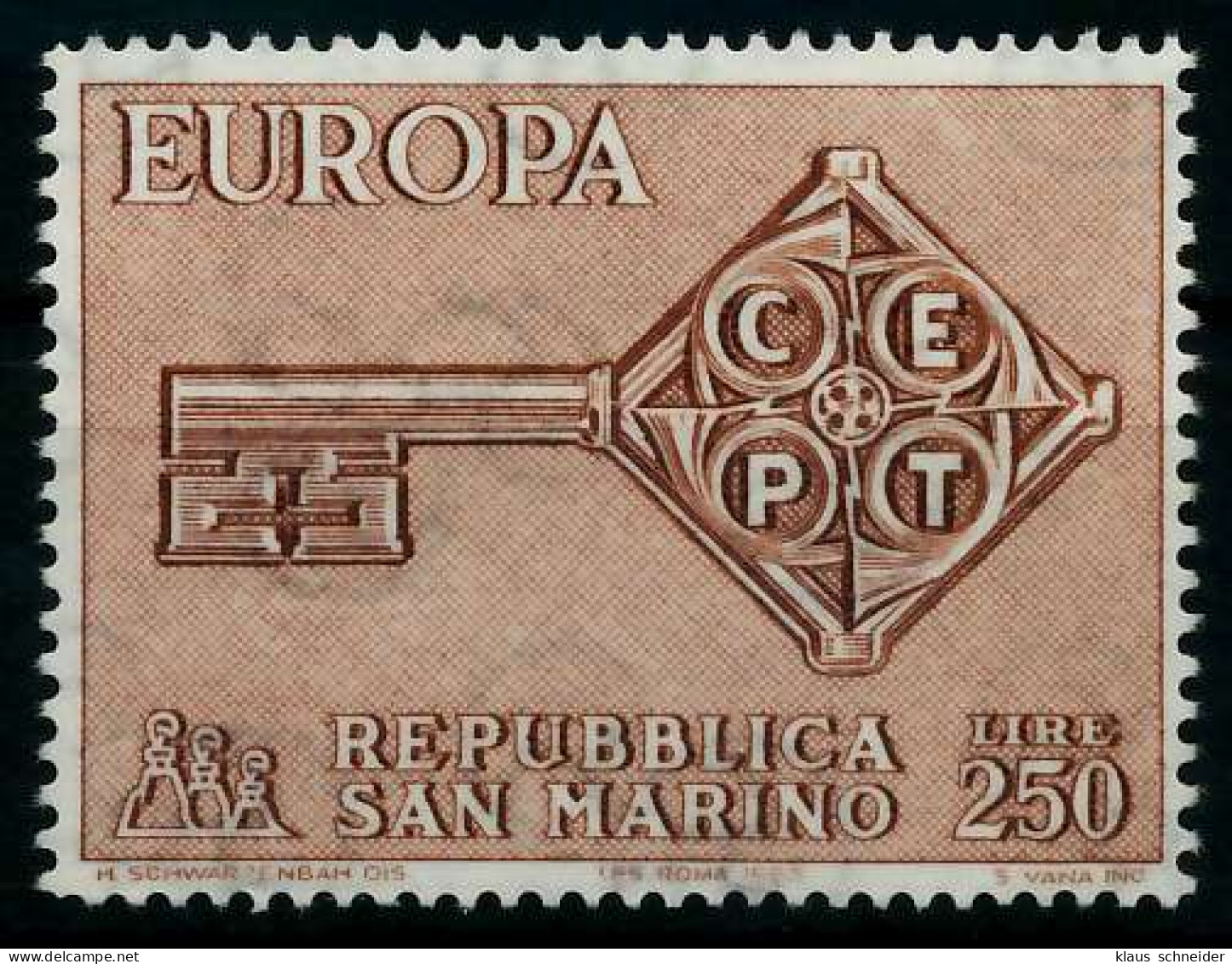 SAN MARINO 1968 Nr 913 Postfrisch X9D18AE - Nuevos