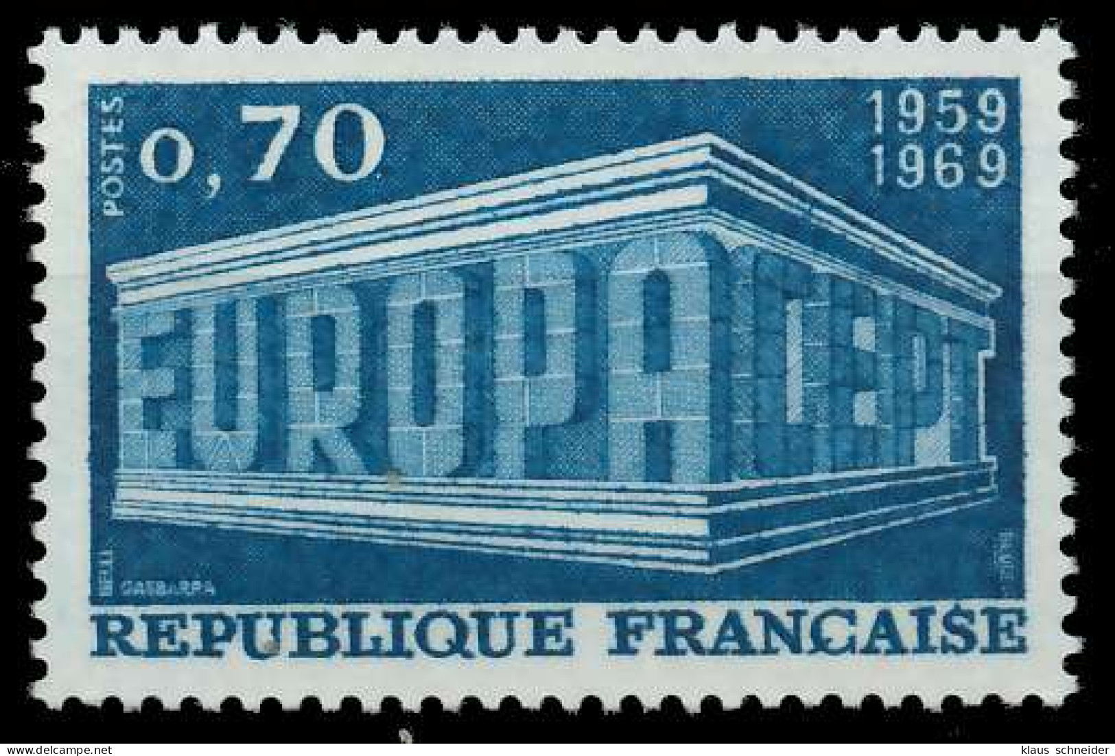 FRANKREICH 1969 Nr 1666 Postfrisch SA5E776 - Unused Stamps