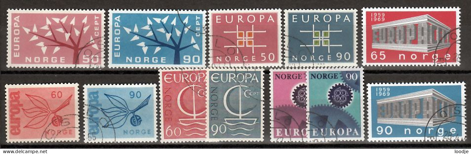 Noorwegen Europa Cept Jaren 60 Div.  Gestempeld - Used Stamps