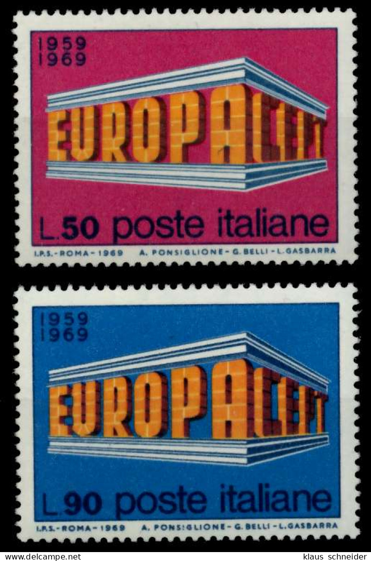 ITALIEN 1969 Nr 1295-1296 Postfrisch SA5E86A - 1961-70:  Nuovi