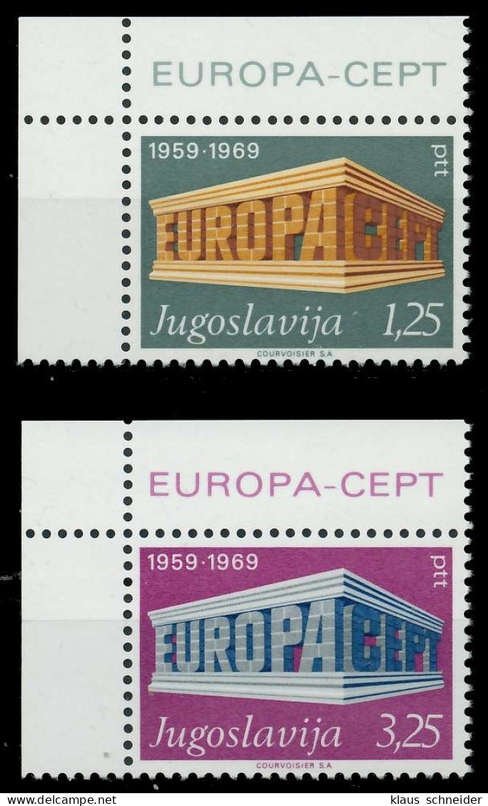 JUGOSLAWIEN 1969 Nr 1361I-1362I Postfrisch ECKE-OLI X9D1B42 - Unused Stamps