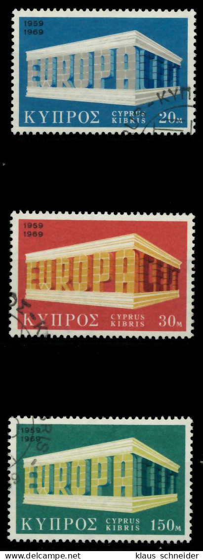 ZYPERN 1969 Nr 319-321 Gestempelt X9DBBFE - Used Stamps