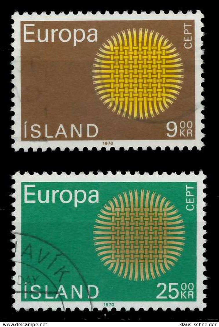ISLAND 1970 Nr 442-443 Gestempelt XFF492A - Usados