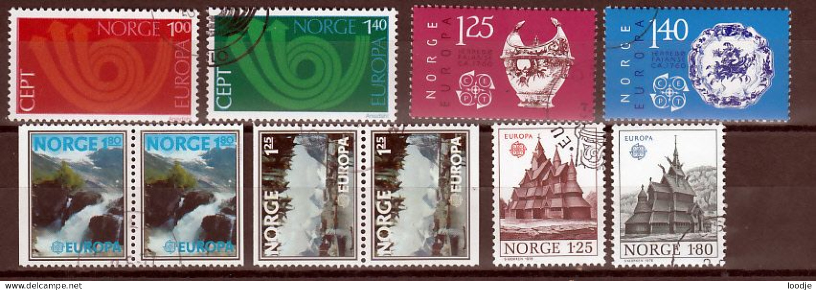Noorwegen Europa Cept Jaren 70 Div.  Gestempeld - Used Stamps