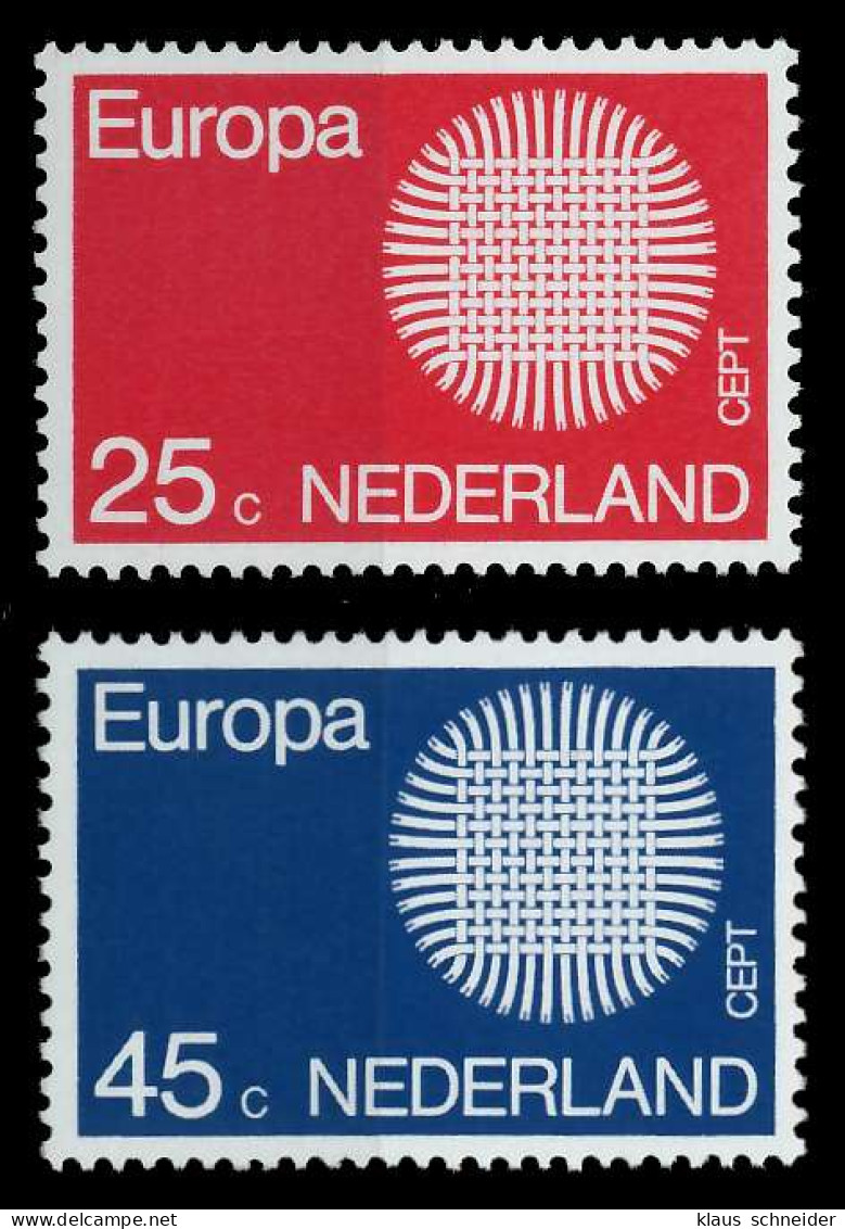NIEDERLANDE 1970 Nr 942-943 Postfrisch SA6E9C6 - Unused Stamps