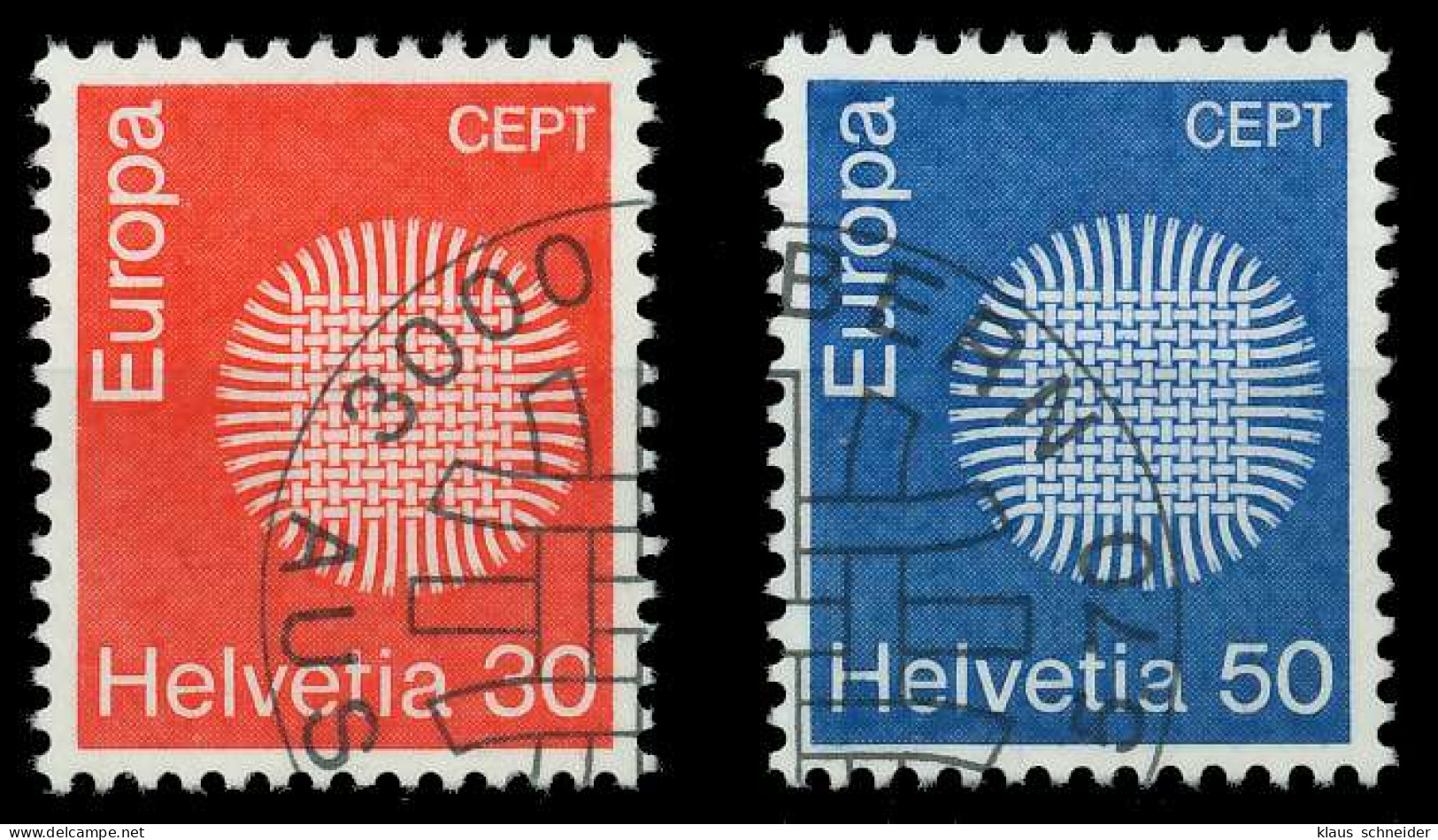 SCHWEIZ 1970 Nr 923-924 Gestempelt XFFC04E - Used Stamps