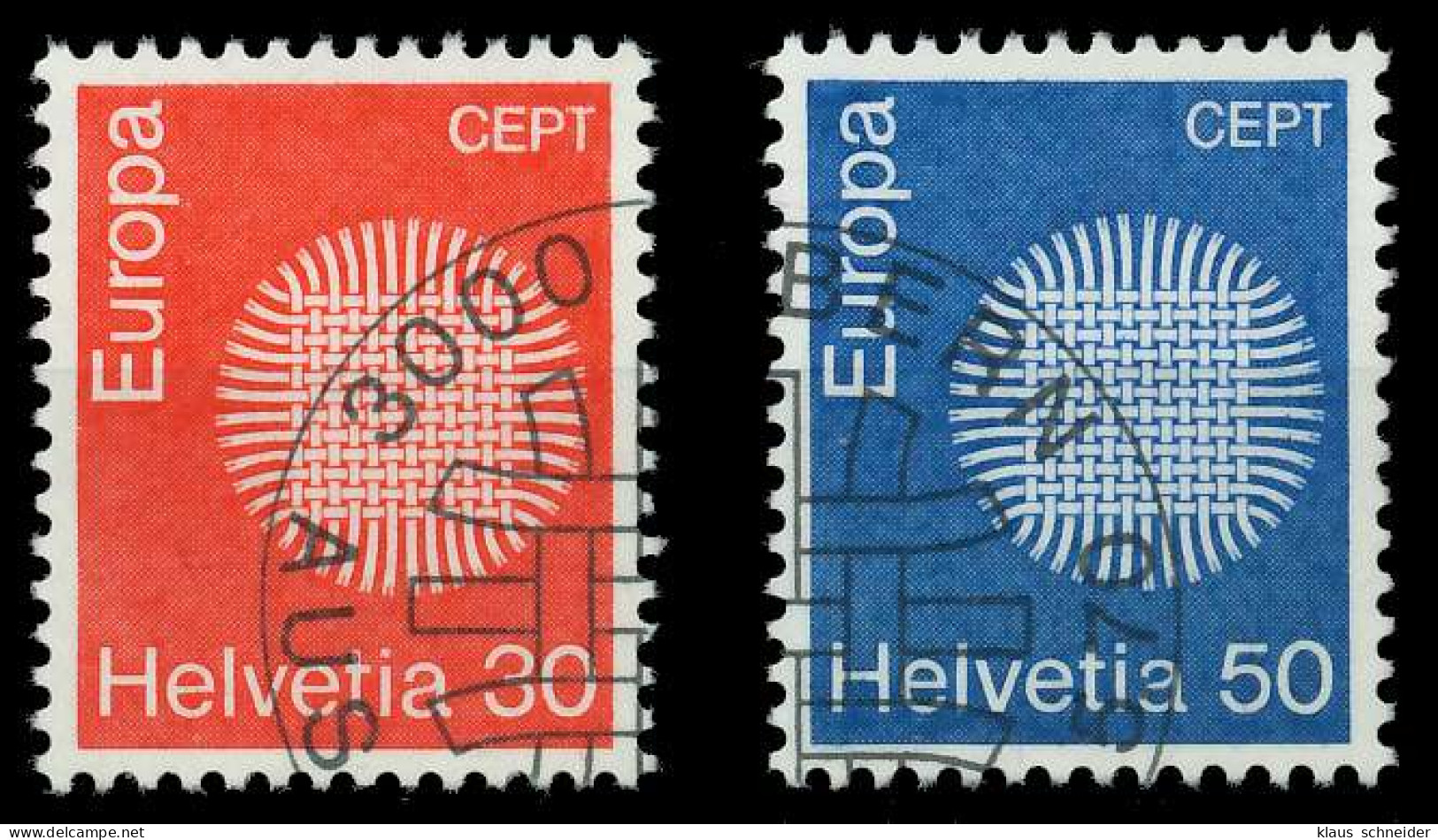 SCHWEIZ 1970 Nr 923-924 Gestempelt XFFC04E - Gebraucht