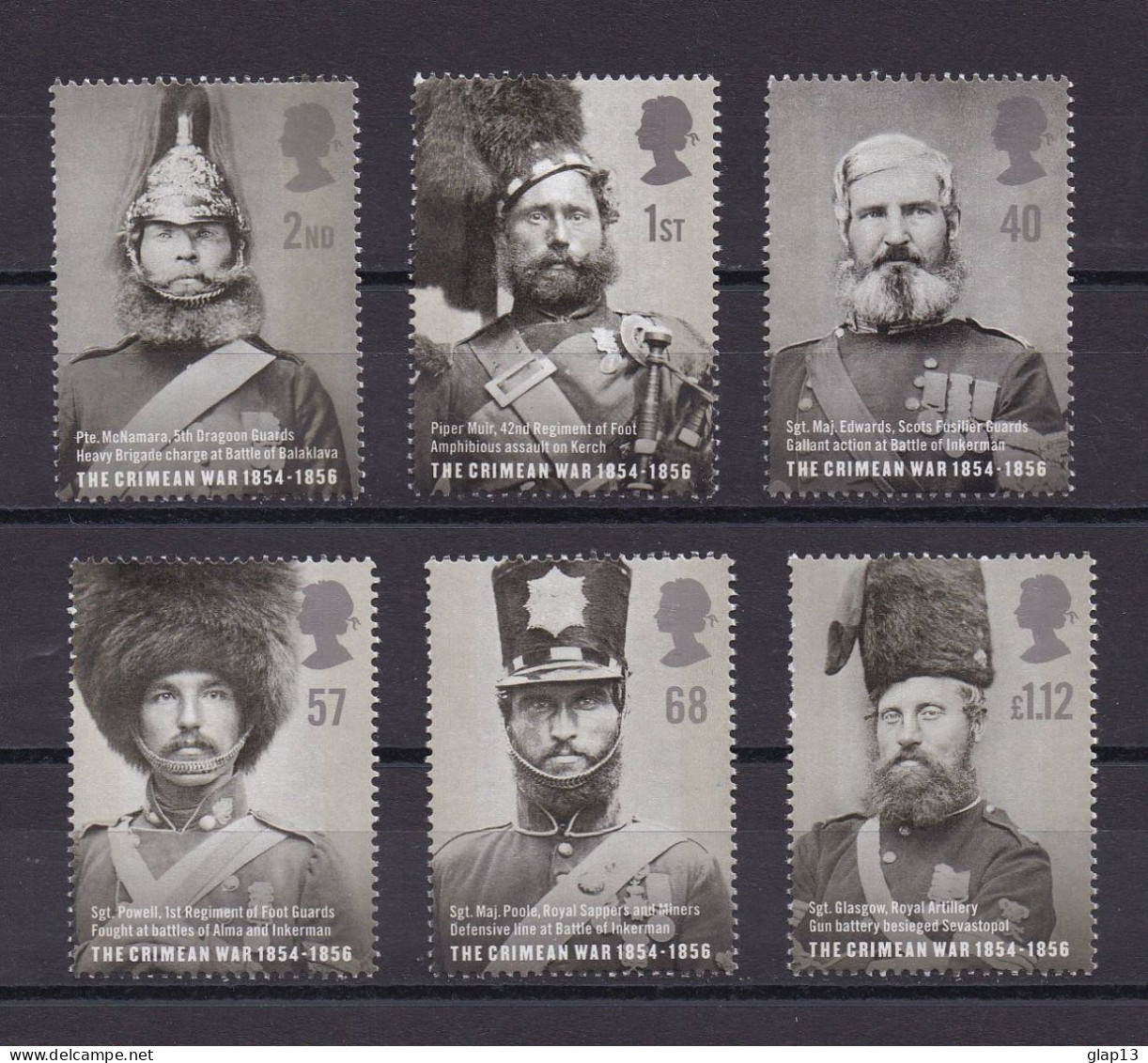 GRANDE-BRETAGNE 2004 TIMBRE N°2588/93 NEUF AVEC CHARNIERE MILITAIRES - Unused Stamps