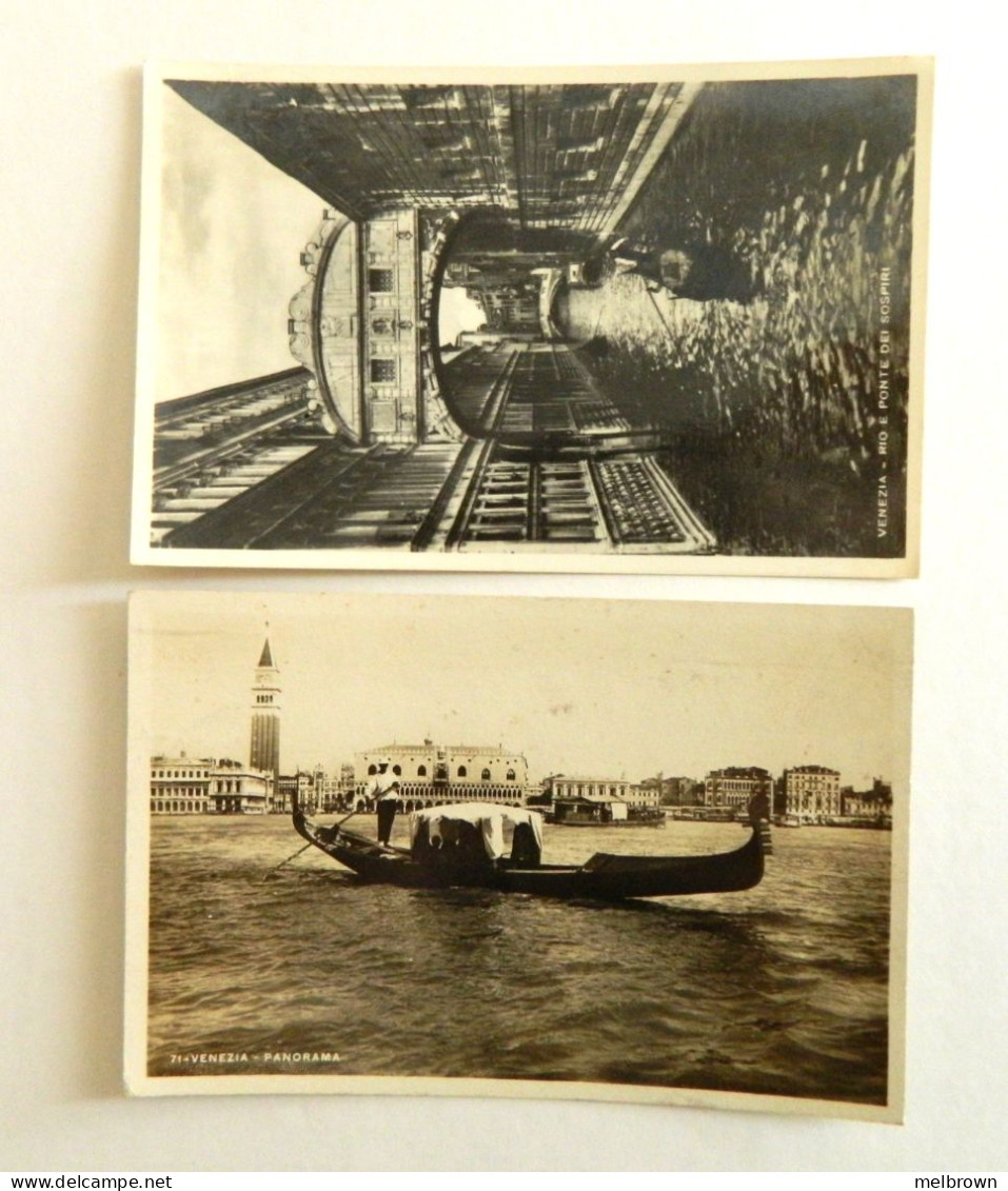 VENICE. 2 Vintage Used And Stamped Collectible Postcards - Venezia (Venice)