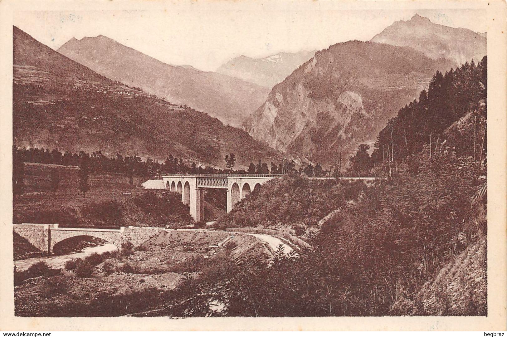 BOURG ST MAURICE    PONT DES RAVES ET LE VIADUC - Bourg Saint Maurice