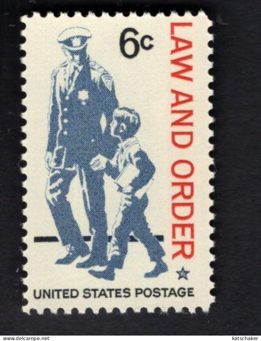 203628504 1968 SCOTT 1343 (XX) POSTFRIS MINT NEVER HINGED   - LAW AND ORDER - Unused Stamps