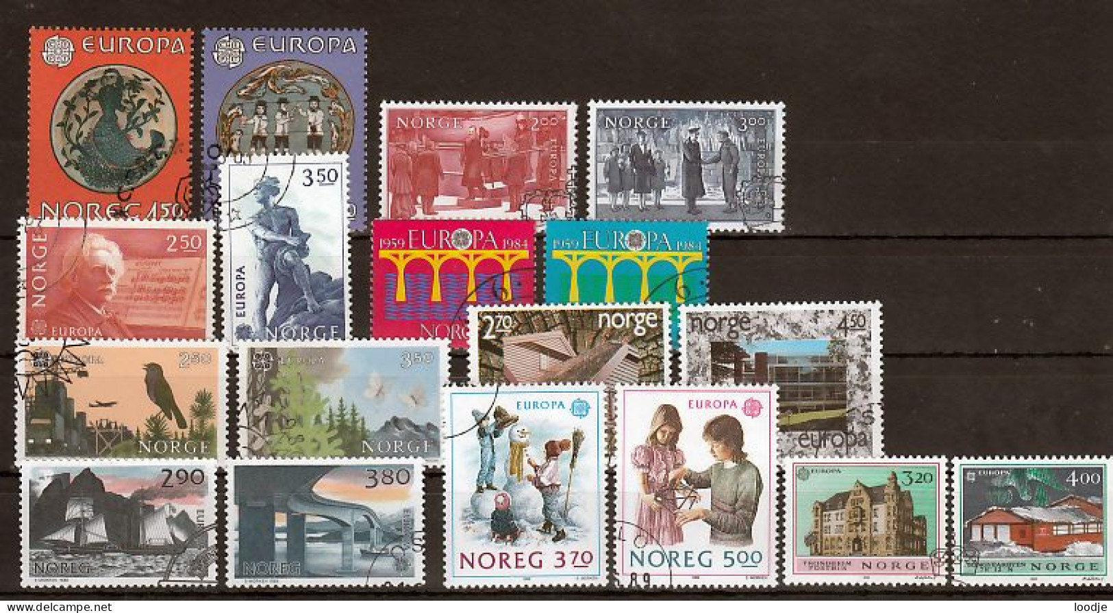 Noorwegen Europa Cept Jaren 80 Div.  Gestempeld - Used Stamps
