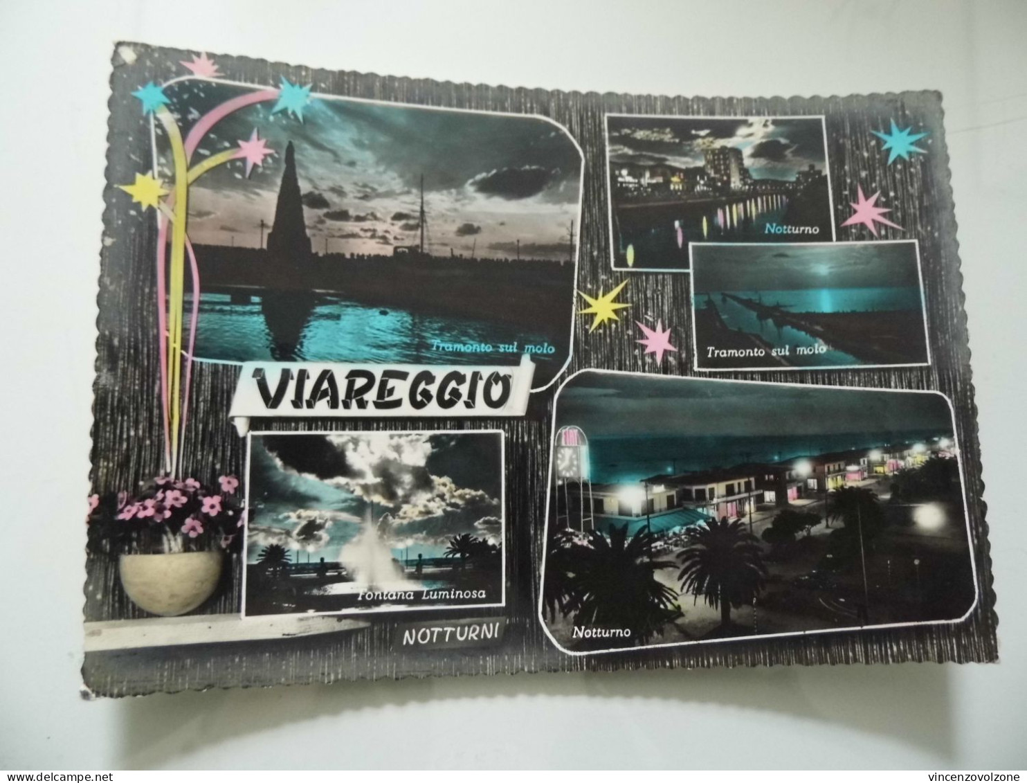Cartolina Viaggiata "VIAREGGIO" Vedutine  1959 - Lucca