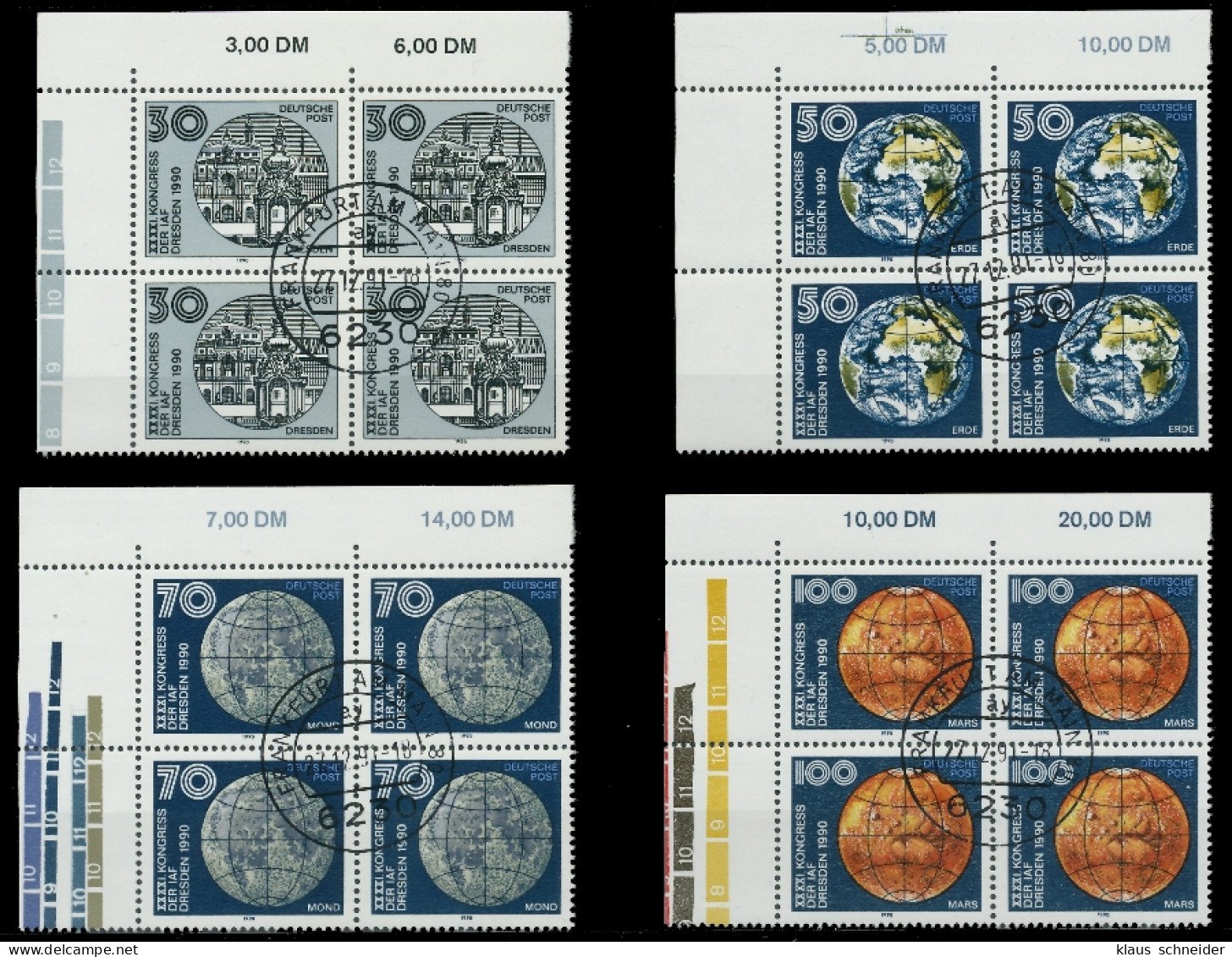 DDR 1990 Nr 3360-3363 Zentrisch Gestempelt ECKE-OLI X0209EA - Used Stamps