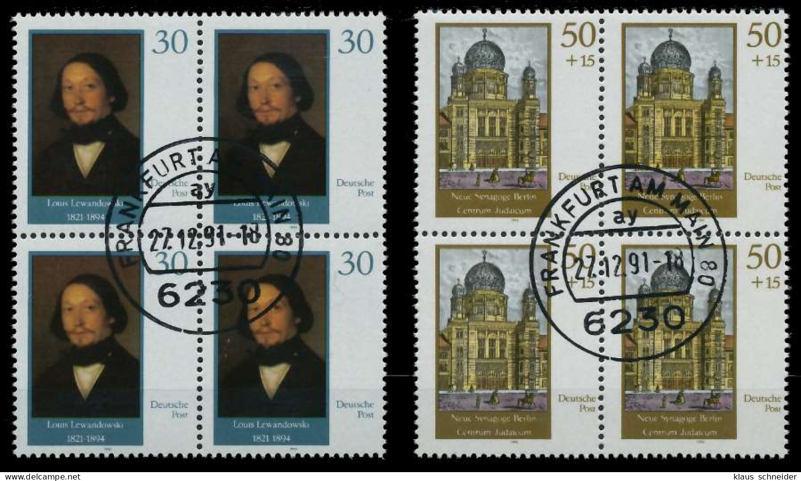 DDR 1990 Nr 3358-3359 Gestempelt VIERERBLOCK X020B06 - Used Stamps