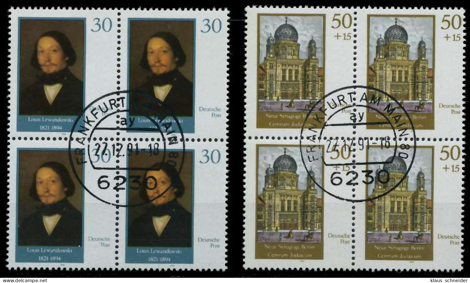 DDR 1990 Nr 3358-3359 Gestempelt VIERERBLOCK X020B12 - Used Stamps