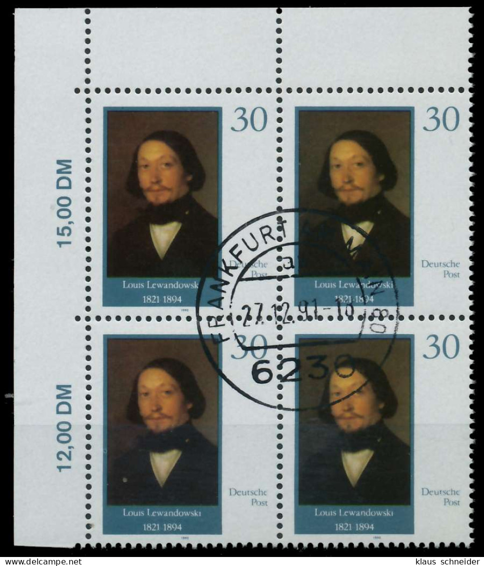 DDR 1990 Nr 3358 Zentrisch Gestempelt VIERERBLOCK ECKE-OLI X020B22 - Used Stamps