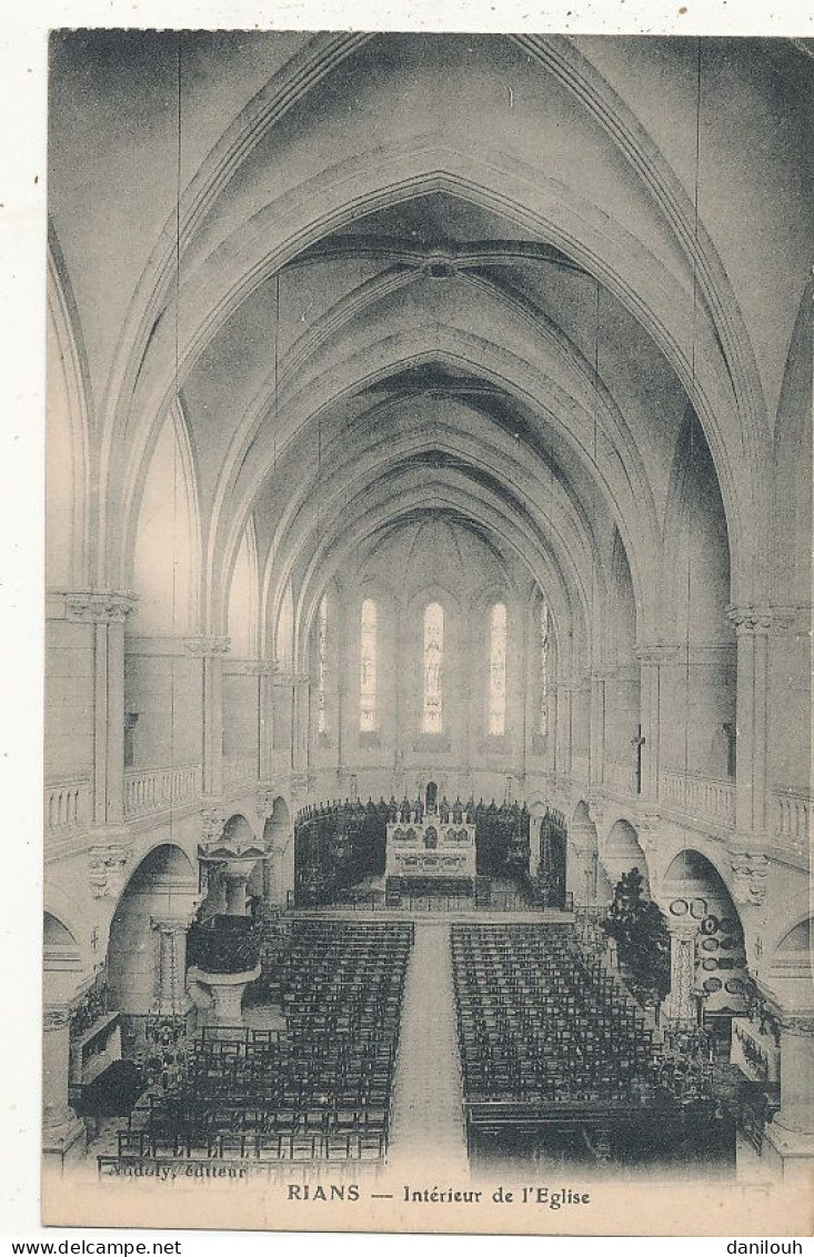 83 // RIANS    Intérieur De L'église - Rians