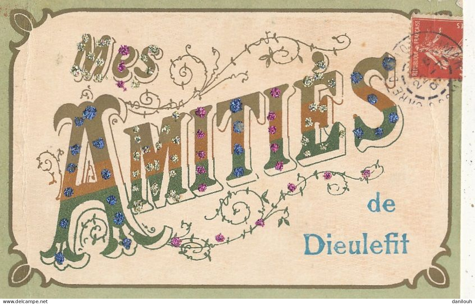 26 // DIEULEFIT   Mes Amitiés     Boutons Brillants  ** - Dieulefit
