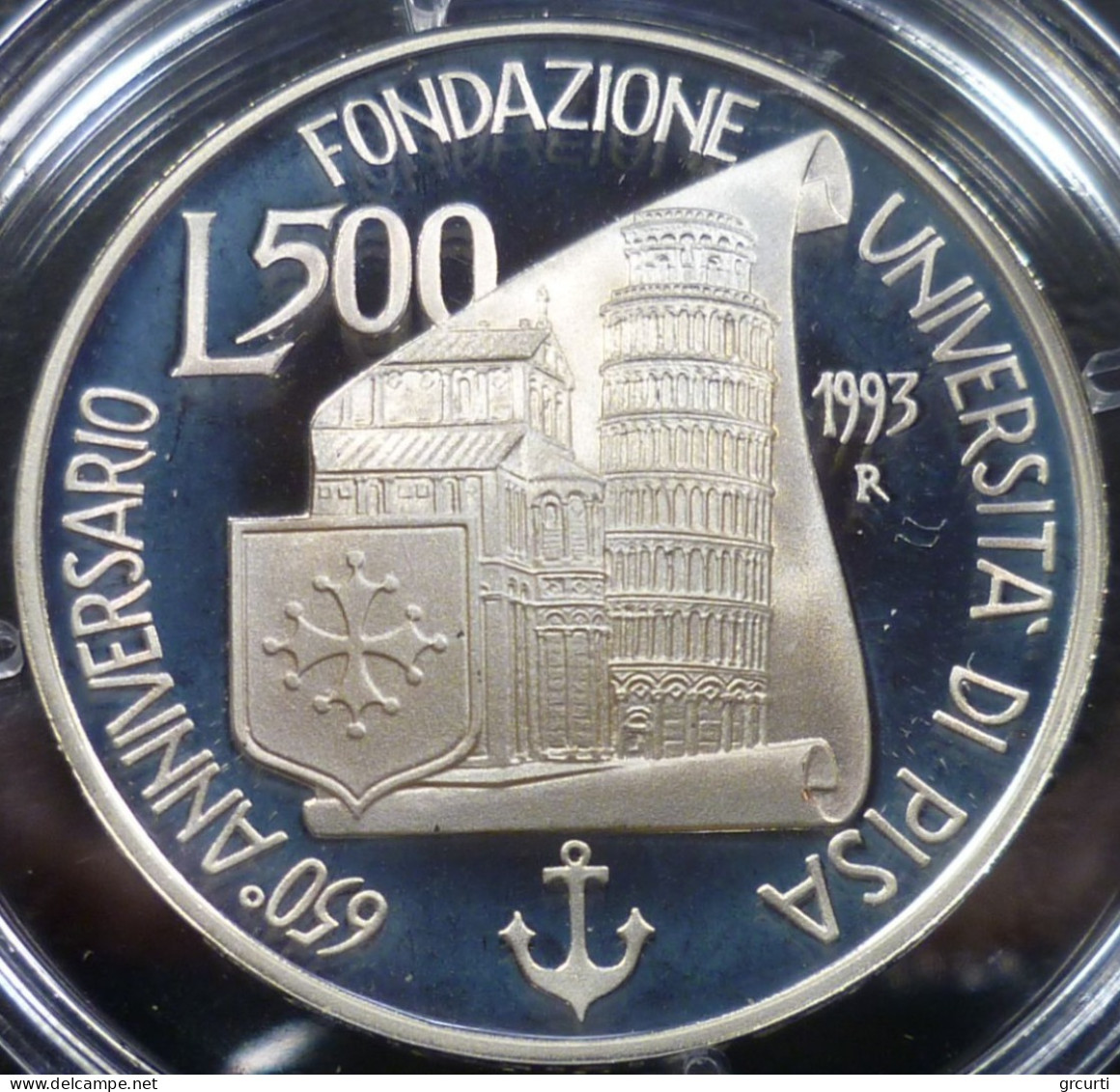 Italia - 500 Lire 1993 - 650° Università Di Pisa - 1° Emissione - 500 Liras