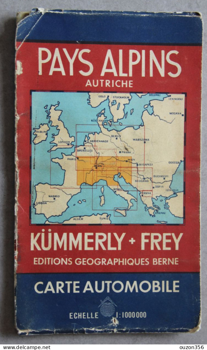 Carte Automobile Pays Alpins Autriche 1:1 000 000 - Strassenkarten