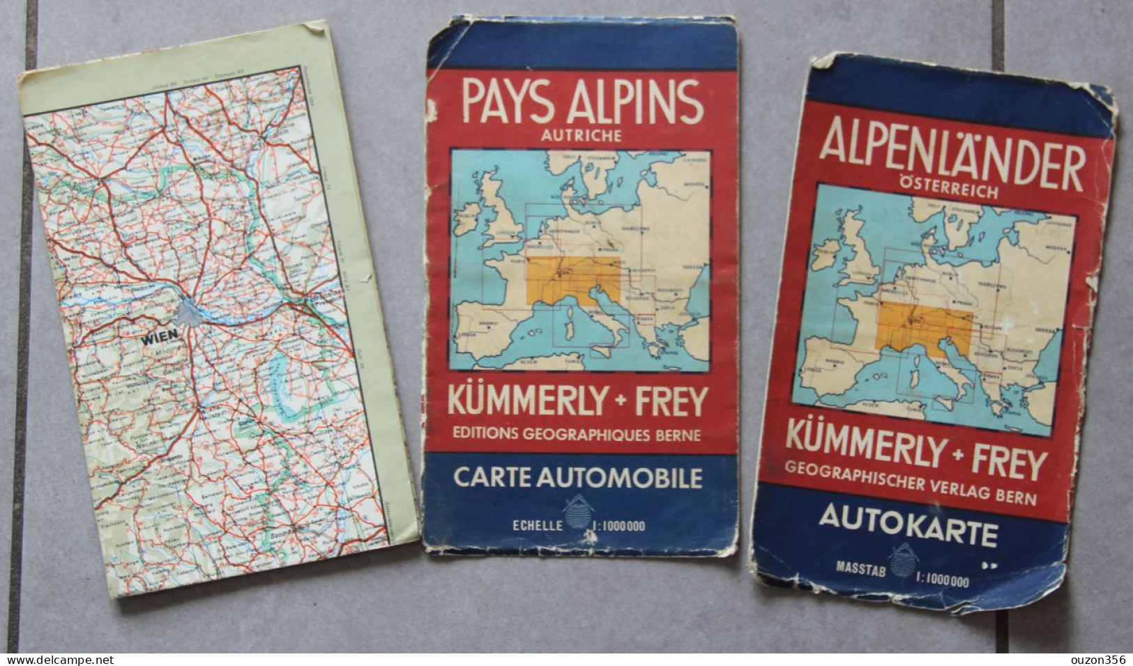 Carte Automobile Pays Alpins Autriche 1:1 000 000 - Carte Stradali