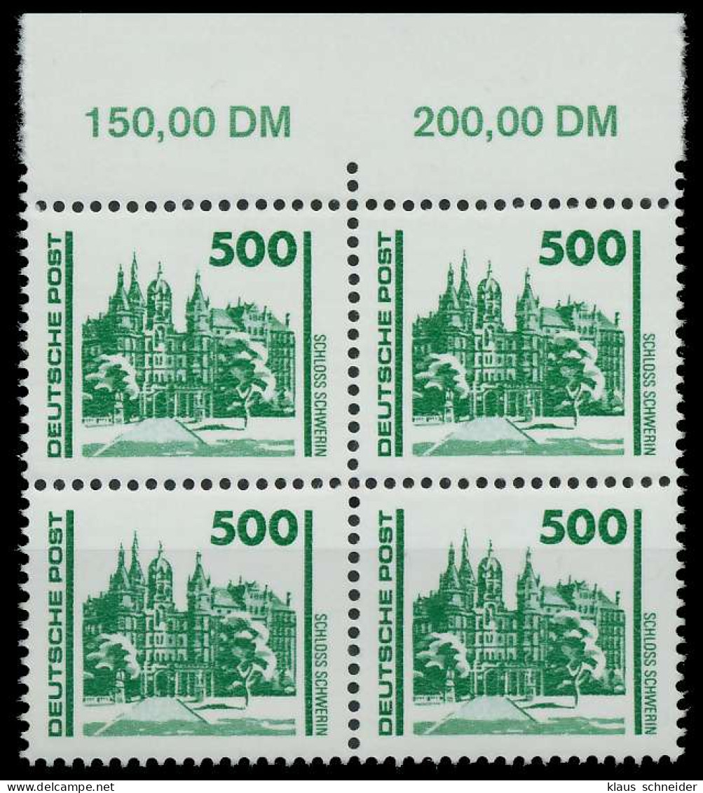 DDR DS BAUWERKE DENKMÄLER Nr 3352 Postfrisch VIERERBLOC X02619E - Nuovi