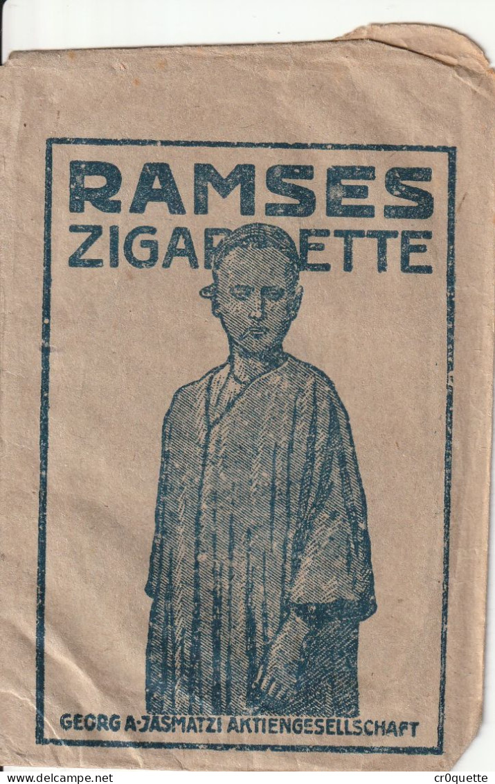 ALLEMAGNE / POCHETTE PAPIER - ZIGZRETTENFABRIK AKTIENGESELLSCHAFT DRESDEN - RAMSES ZIGAZRETTE - Advertising